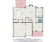 Detailed floor plan showcasing the layout of the house including dimensions and room names at 157 Donovan Ave, Locust Grove, GA 30248