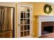 Walk-in pantry with white shelving, located right off of the kitchen at 3548 Liberty Ln, Marietta, GA 30062