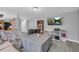 Hard surface floors complement the neutral decor, creating an open and inviting living space at 6338 Boyett Dr, Norcross, GA 30093