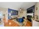 Inviting living room with hardwood floors, fireplace, and stylish accents for a cozy atmosphere at 1936 Lakeshore Overlook Circle Nw Cir, Kennesaw, GA 30152