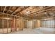 Unfinished basement ready for customization with exposed framework at 5662 Valley Loop, Fairburn, GA 30213