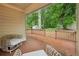Cozy back porch with comfortable seating and a view of the backyard at 1735 Jobeth Se Ave, Atlanta, GA 30316