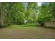 Large backyard surrounded by mature trees at 1735 Jobeth Se Ave, Atlanta, GA 30316