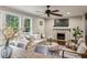 Open living area with fireplace, ample natural light, and connection to the dining area at 1735 Jobeth Se Ave, Atlanta, GA 30316