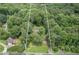 Aerial view of property and lot boundary at 1904 Britt Dr, Snellville, GA 30078