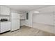 Finished basement area with vinyl flooring and open floor plan at 1904 Britt Dr, Snellville, GA 30078