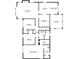 Detailed floor plan showcasing the layout of the home's first floor, including the kitchen, bedrooms, and living spaces at 1904 Britt Dr, Snellville, GA 30078
