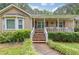 Charming single-story house featuring a covered porch and beautiful landscaping at 1904 Britt Dr, Snellville, GA 30078