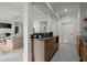Modern kitchenette with sleek cabinets and stainless steel sink at 6440 Westchester Pl, Cumming, GA 30040