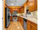 Well-equipped kitchen with stainless steel appliances and light-colored countertops at 3221 Abbott Dr # 5, Powder Springs, GA 30127