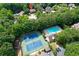 Overhead shot of community tennis courts and pool at 5602 Asheforde Ln, Marietta, GA 30068