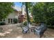 A cozy backyard features a fire pit with seating, offering a perfect spot for gatherings and relaxing evenings at 5602 Asheforde Ln, Marietta, GA 30068