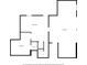 Floor plan of the basement level, featuring the layout of the basement, bedroom, and garage at 766 Lost Creek Cir, Stone Mountain, GA 30088