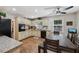 Eat-in kitchen features custom cabinets, modern appliances, and hardwood floors at 1487 W Bend Creek Ct, Atlanta, GA 30338