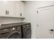 Well-organized laundry room with modern washer/dryer and ample storage space at 3233 Osborne Ne Rd, Brookhaven, GA 30319