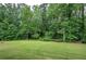 Lush green backyard surrounded by a thick and gorgeous treeline at 6095 Fords Nw Rd, Acworth, GA 30101