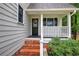 Side view of the brick steps leading to the quaint entryway at 6095 Fords Nw Rd, Acworth, GA 30101