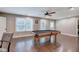 Game room with beautiful hardwood floors, pool table, and plenty of natural light at 6095 Fords Nw Rd, Acworth, GA 30101