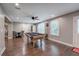 Game room with pool table, hardwood floors, and comfortable seating for fun gatherings at 6095 Fords Nw Rd, Acworth, GA 30101