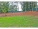 Expansive backyard with lush green lawn, mature trees, and secure fencing at 2230 Laurel Lake Dr, Suwanee, GA 30024