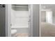 Neutral bathroom featuring a shower-tub combo and gray painted walls at 1995 Liberty Hts, Fairburn, GA 30213