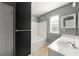 Full bath with vanity, tub/shower, and tile flooring at 1995 Liberty Hts, Fairburn, GA 30213