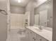 Bathroom with vanity, toilet, and shower/tub combination at 2500 Rosehill Cir, Lithia Springs, GA 30122