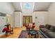Inviting living room with hardwood floors, high ceilings, and ample natural light at 195 Connesena Rd, Kingston, GA 30145