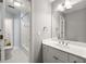 Bathroom with a shower/tub, and a white vanity at 3040 Ivey Oaks Ln, Roswell, GA 30076