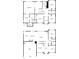 Home floor plan showing layout of the first and second floors of this spacious home at 3569 Tupelo Trl, Auburn, GA 30011