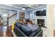 A view of the living room offering an open floor plan and modern decor at 1547 Paxton Sw Dr, Lilburn, GA 30047