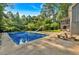 Backyard features a clear swimming pool with slide, complemented by a dining set, perfect for outdoor gatherings at 1731 Maryland Sw Ave, Marietta, GA 30008