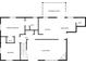 Floorplan of first floor featuring living room, kitchen, and bedrooms at 1731 Maryland Sw Ave, Marietta, GA 30008