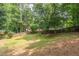Spacious backyard with mature trees and a lush lawn, providing ample space for outdoor activities and relaxation at 2320 Boone Pl, Snellville, GA 30078