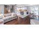 Open living space with combined kitchen, dining, and lounge area, great for entertaining at 2320 Boone Pl, Snellville, GA 30078