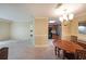 Inviting dining area connected to a living room and featuring wooden furniture and modern appliances at 1800 Clairmont Lk # 630, Decatur, GA 30033
