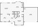 Detailed floor plan showcasing the layout of the first floor at 3340 Deerwood Ln, Rex, GA 30273