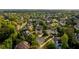 Neighborhood aerial view showcasing beautiful homes surrounded by lush trees and greenery at 1011 Crown Oak St # 47, Johns Creek, GA 30022