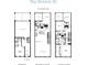 Detailed floorplan of The Benton III featuring three floors of living space at 1011 Crown Oak St # 47, Johns Creek, GA 30022