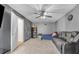 Finished basement with a comfy seating area and ample space for entertainment at 3383 Spirit Nw Dr, Kennesaw, GA 30144