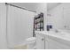 Bathroom featuring a vanity and shower/tub combo at 3383 Spirit Nw Dr, Kennesaw, GA 30144