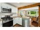 Well-equipped kitchen featuring white cabinets, stainless steel appliances, and a breakfast bar at 1981 Shalimar Ne Dr, Atlanta, GA 30345