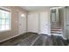 Entryway featuring new floors and an abundance of storage with the coat closet and entry closet at 52 Tide Water Way, Rockmart, GA 30153