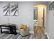 Cozy living room with a view of the bathroom and a comfortable layout at 3046 Dobbs Way, East Point, GA 30344
