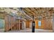 Unfinished basement featuring wood framing, exposed insulation and open ductwork at 345 Riverstone Dr, Hiram, GA 30141