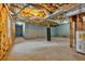 Unfinished basement featuring concrete walls, exposed insulation and concrete floor at 345 Riverstone Dr, Hiram, GA 30141