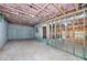 Unfinished basement features exposed insulation and framed walls, offering potential for customization at 7804 Gusty Trl, Douglasville, GA 30135