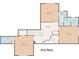 Detailed 2nd floor plan layout showcasing bedrooms, bathrooms, and a walk-in closet at 7804 Gusty Trl, Douglasville, GA 30135