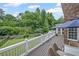 Outdoor back deck with a great view of the green backyard at 7615 Laurel Oak Dr, Suwanee, GA 30024