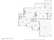 First floor layout featuring a kitchen, living room, office, dining room, and garage at 7615 Laurel Oak Dr, Suwanee, GA 30024